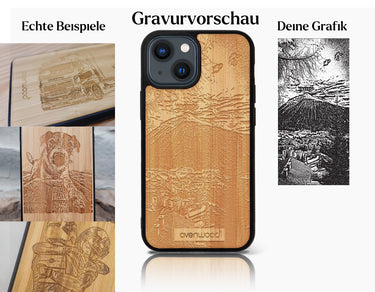 INDIVIDUELL iPhone 13 Mini Bambus-Kunststoff